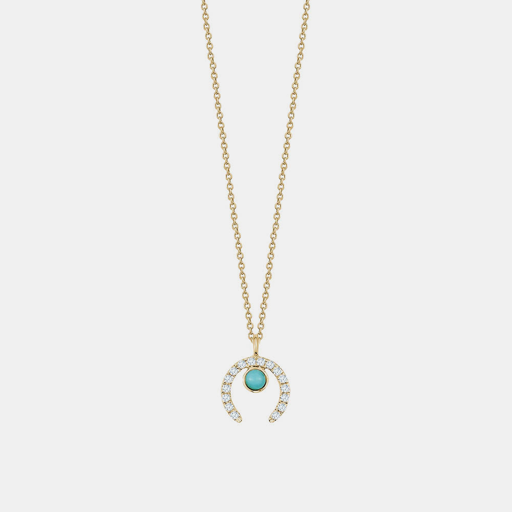 Diamond Horseshoe Necklace