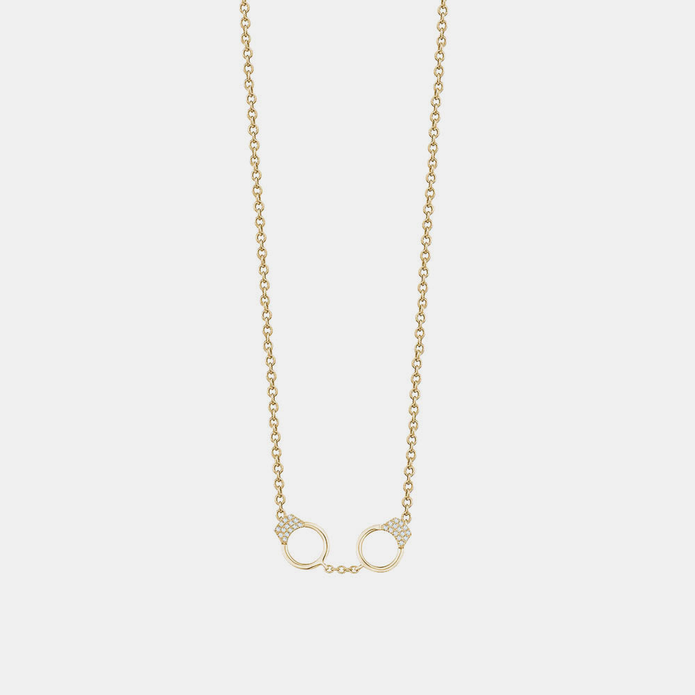 Diamond Handcuff Necklace