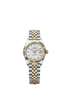 Rolex Oystersteel 28mm Mother of Pearl and Diamond Dial Two Tone on Jubliee Bracelet 279173/2026