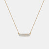 Collier de Barre avec Auréole en Diamant
