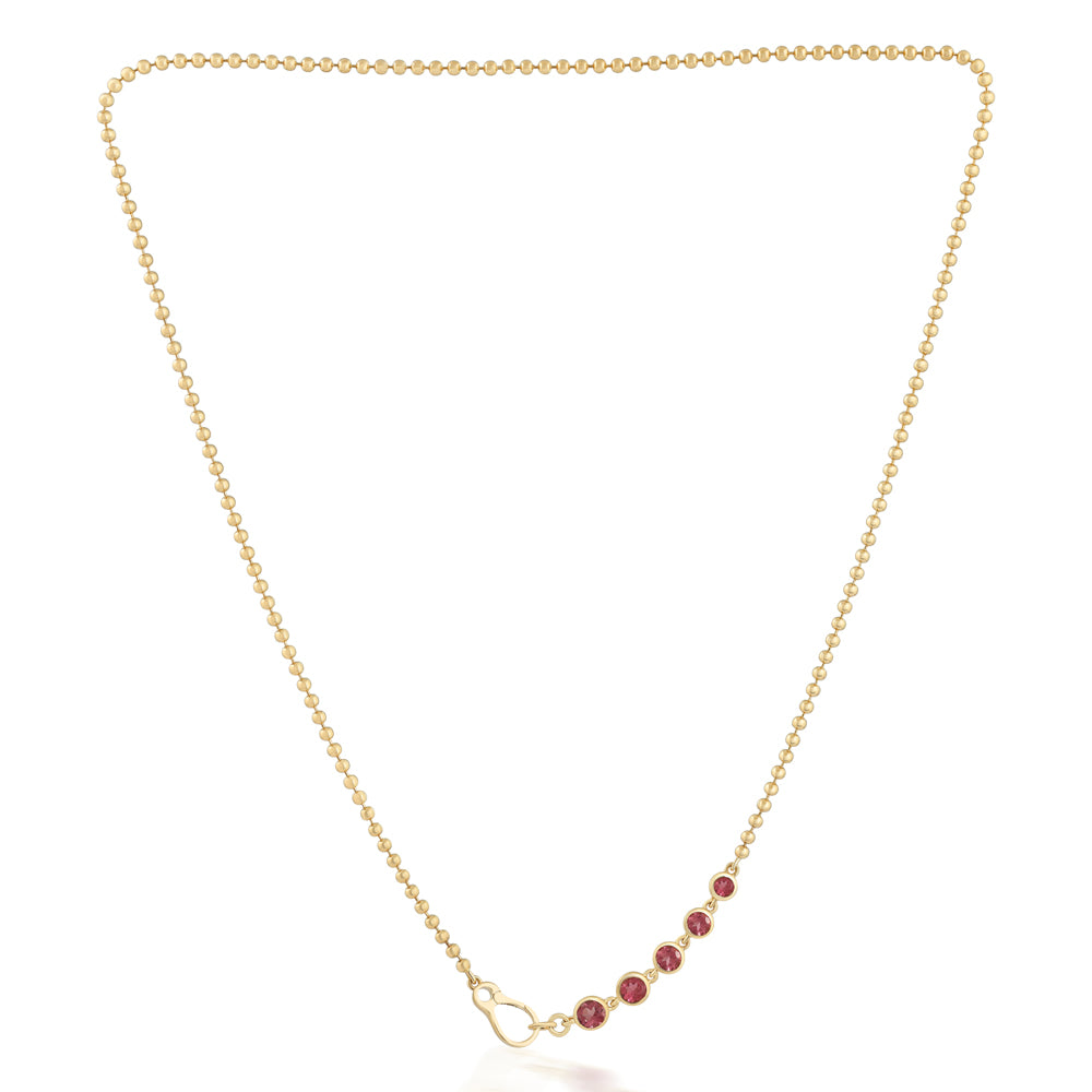 The Tourmaline Bezel Necklace - 14K Yellow Gold