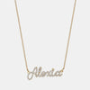 Collier avec Nom Pavé 
