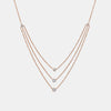 Triple Row Diamond Necklace