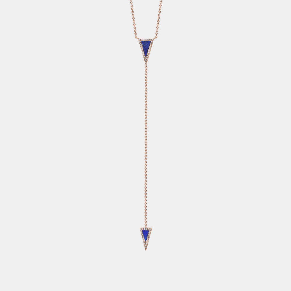 Collier à Brins Triangulaires en Diamant