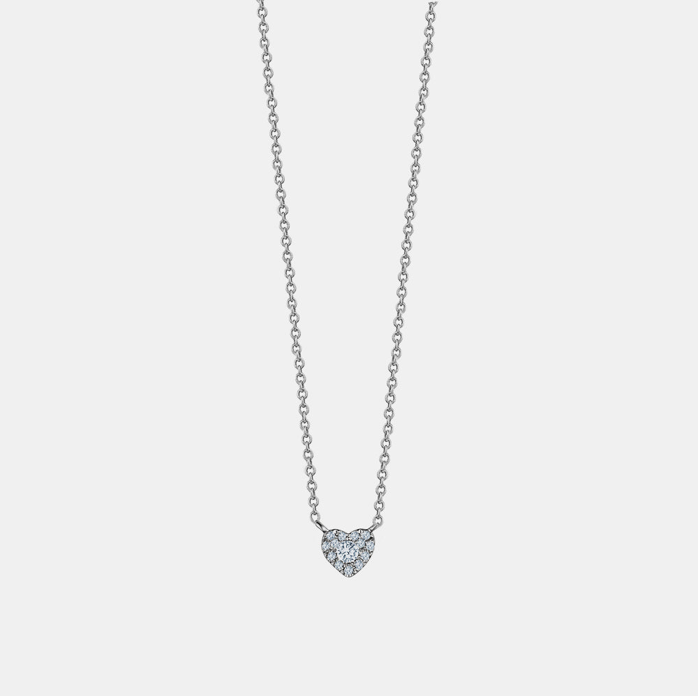 Mini Diamond Heart Necklace