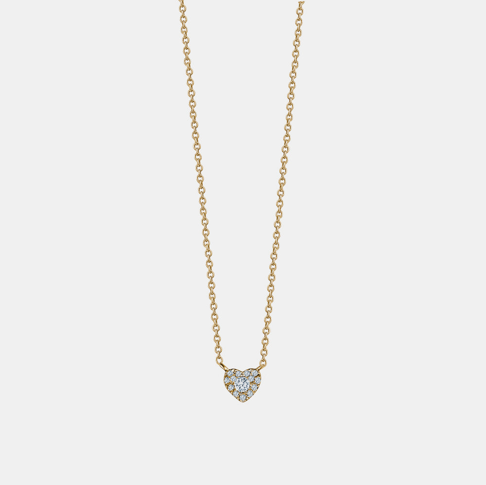 Mini Diamond Heart Necklace