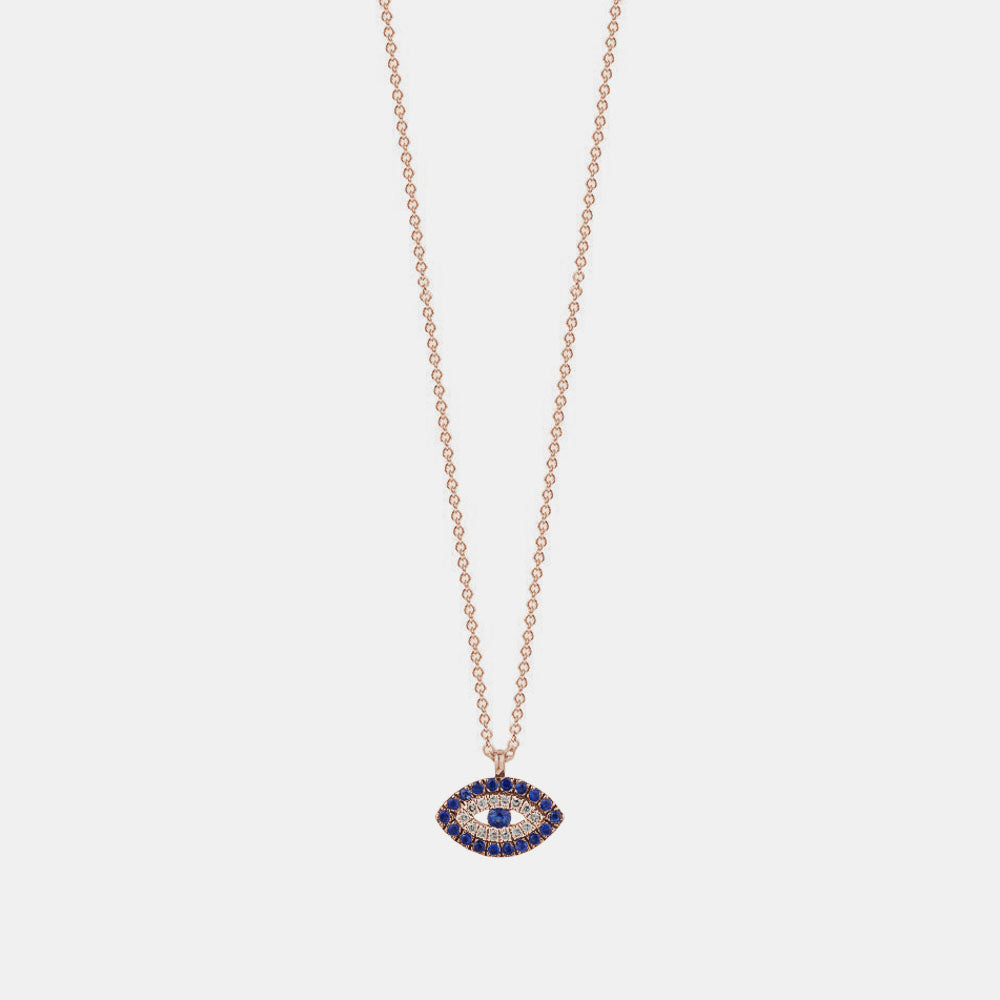 Collier Mauvais Oeuil en Diamants