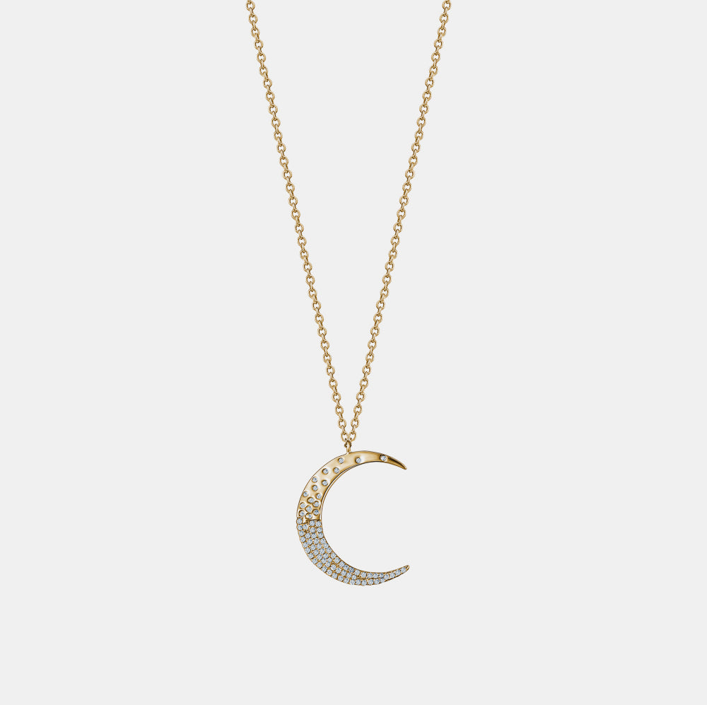 Collier Demi-Lune avec Diamants