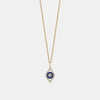 Collier Mauvais Oeil en Saphire Pendant