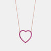Collier à Coeur Rubis Géant