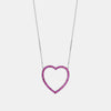 Collier à Coeur Rubis Géant