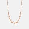 Diamond Beaded Pave Heart Necklace
