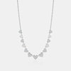 Diamond Beaded Pave Heart Necklace
