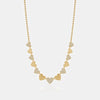 Collier de perles en forme de cœur de diamant