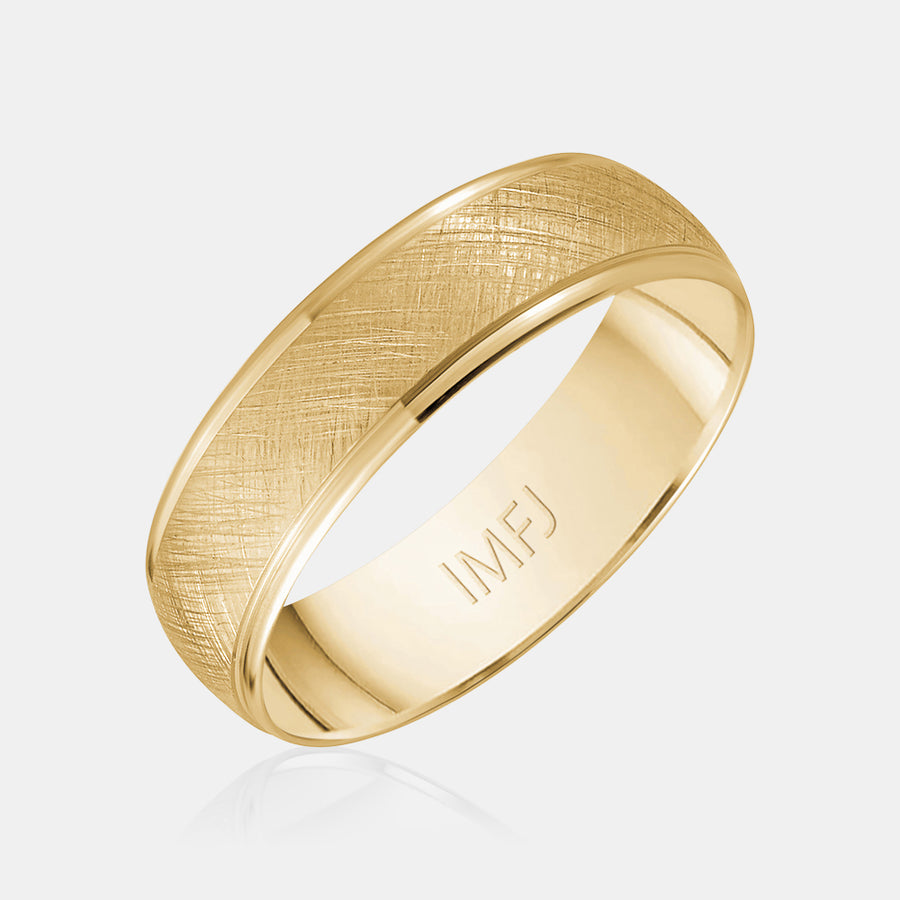 Alliance 14K satinée