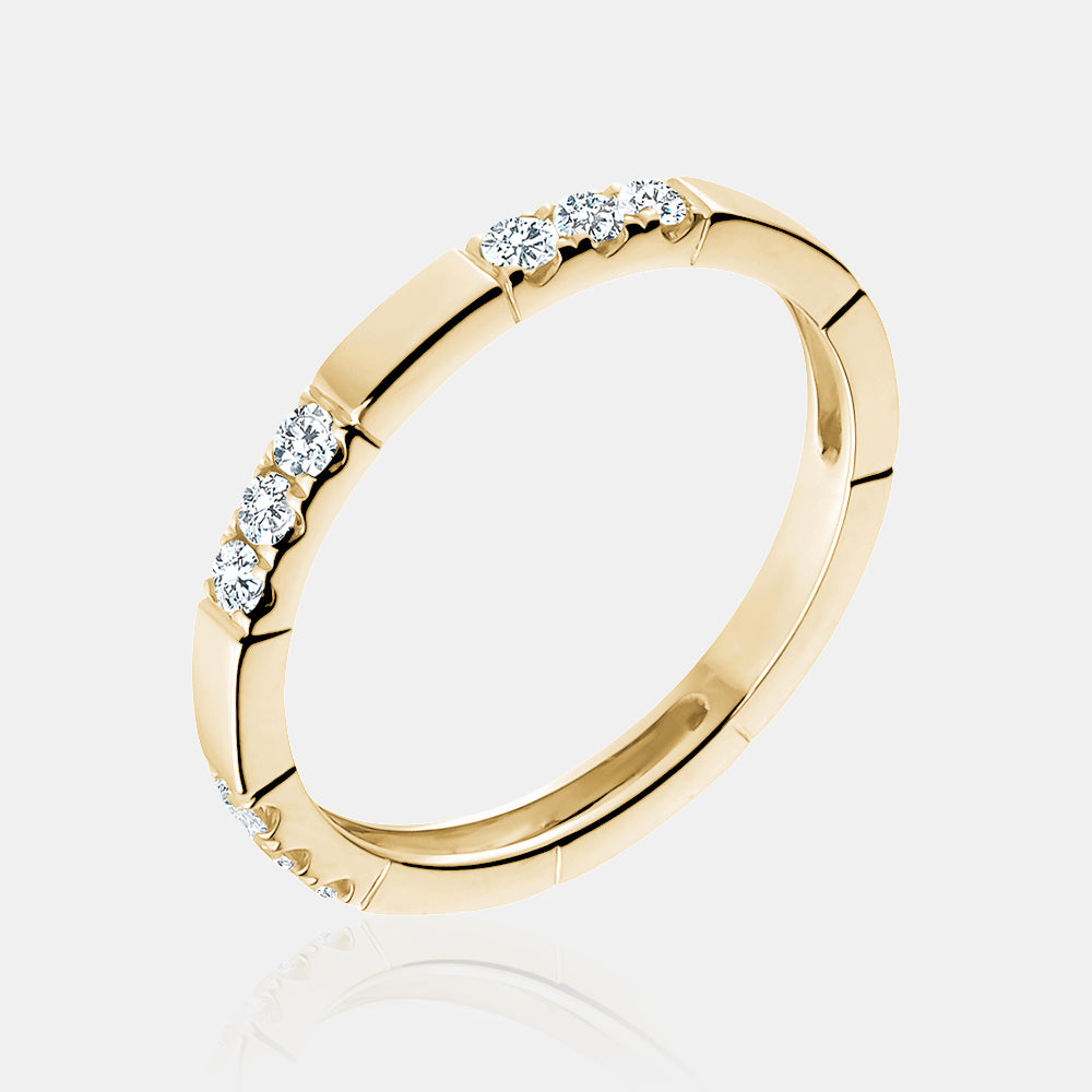 Stackable Diamond Pattern Ring