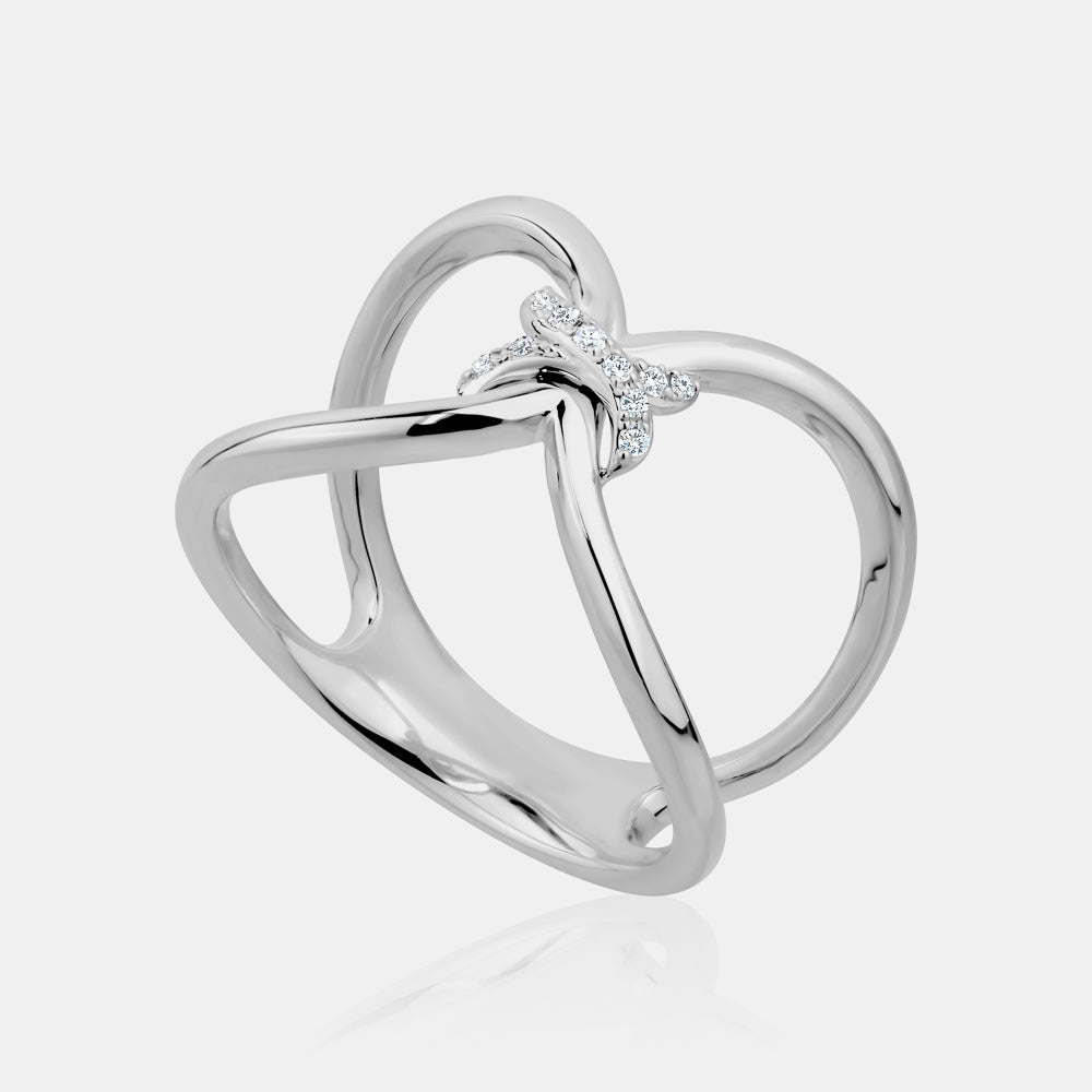 Diamond Knot Ring