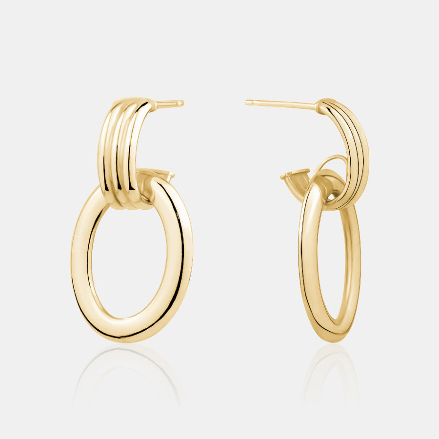 Boucle d'oreille à double nœud