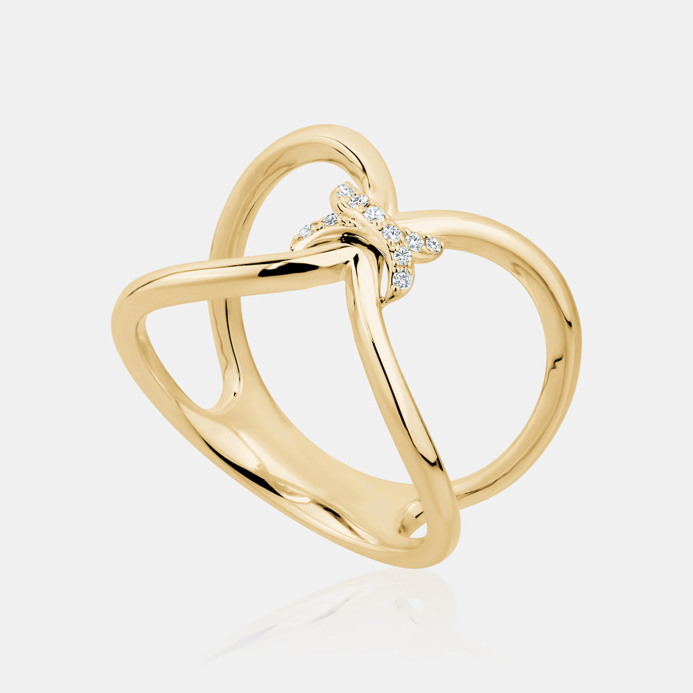 Diamond Knot Ring