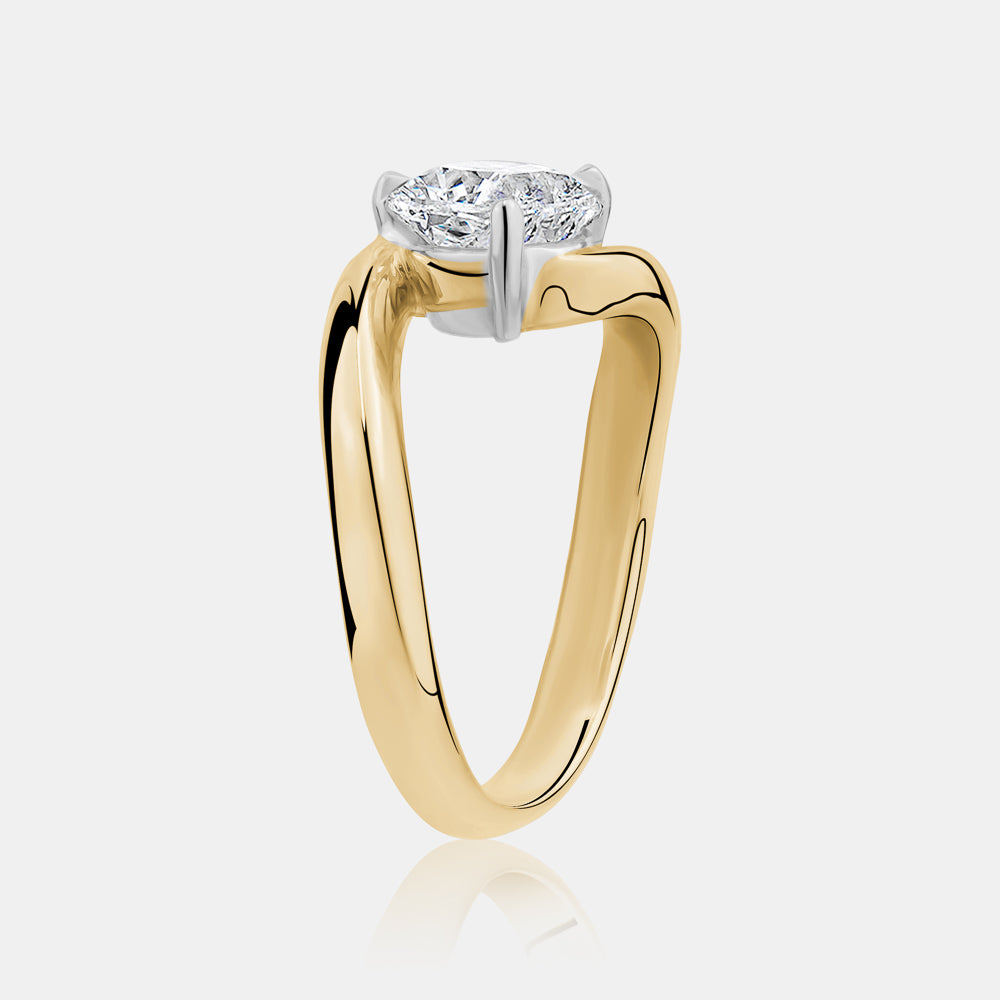 1.00 ct Round Lab Diamond Rapture Ring