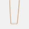 Collier à chaîne cubaine en nacre de perle