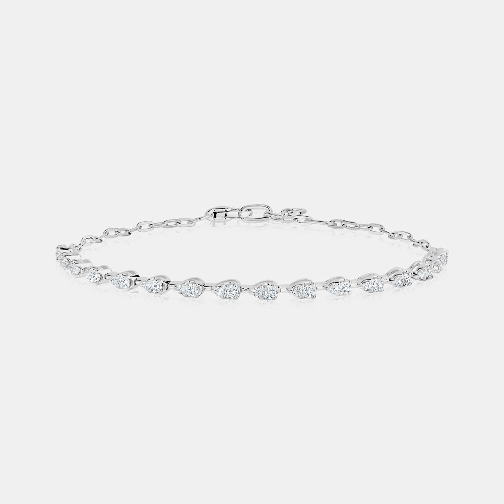 Teardrop Diamond Tennis Bracelet