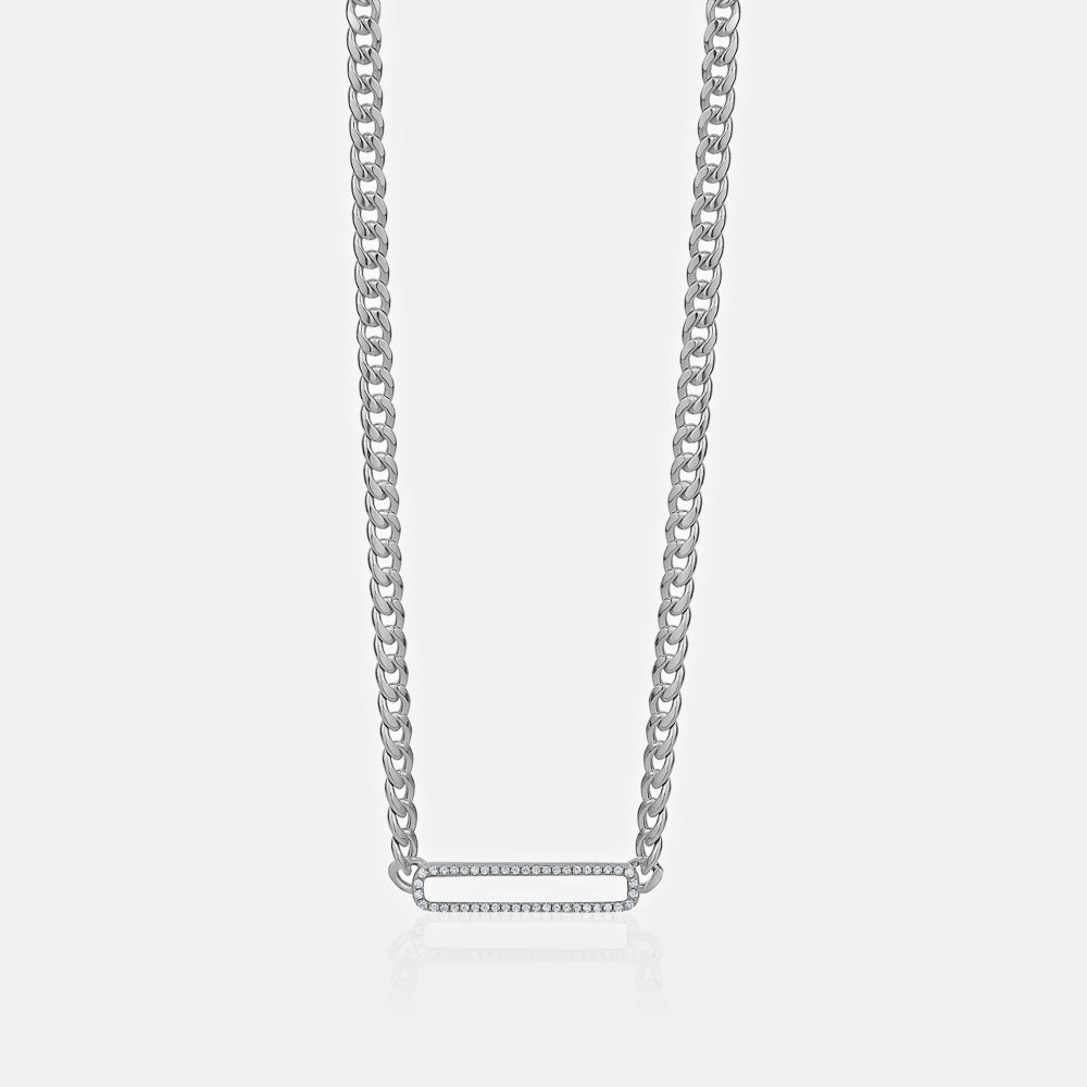 Mother of Pearl Cuban Chain Necklace