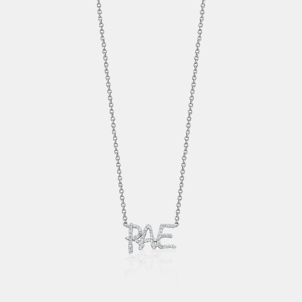 Custom Pavé Name Necklace