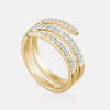 Bague spirale en diamant