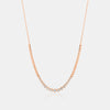 Collier de diamants sertis en biseau gradué