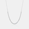 Collier de diamants sertis en biseau gradué