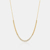 Collier de diamants sertis en biseau gradué