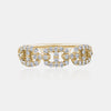 Bague à chaîne en diamant