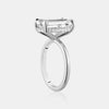 Bague à diamant de laboratoire émeraude de 5,03ct