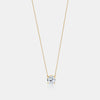 Lab Grown Floating Solitaire Necklace