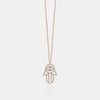 Collier Hamsa en diamant