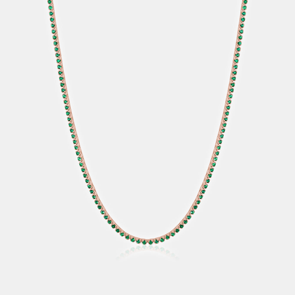 Emerald Tennis Necklace