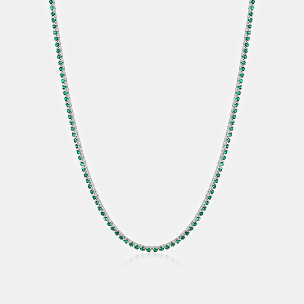Emerald Tennis Necklace