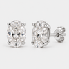 Lab Grown Oval Diamond Studs
