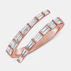 Bague baguette en diamant