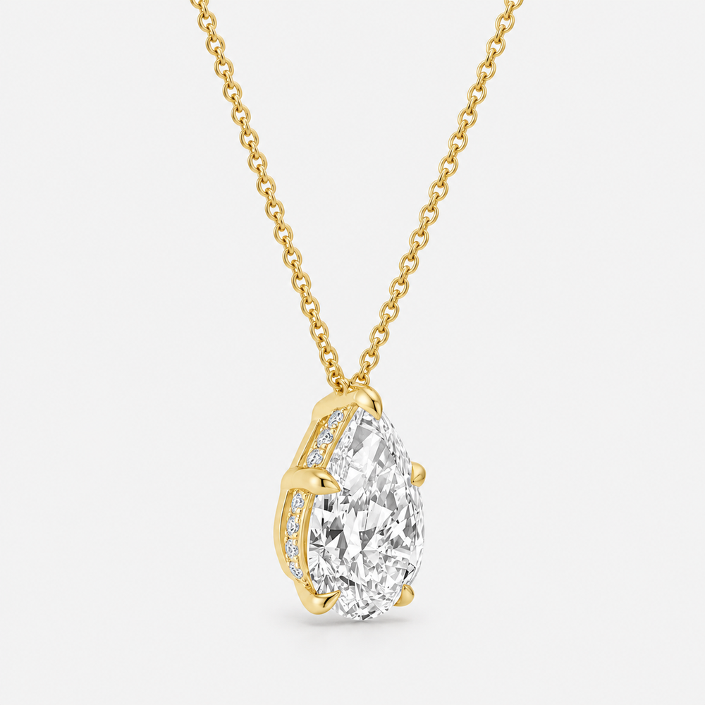 The Lab grown Diamond Necklace - 14K Yellow Gold