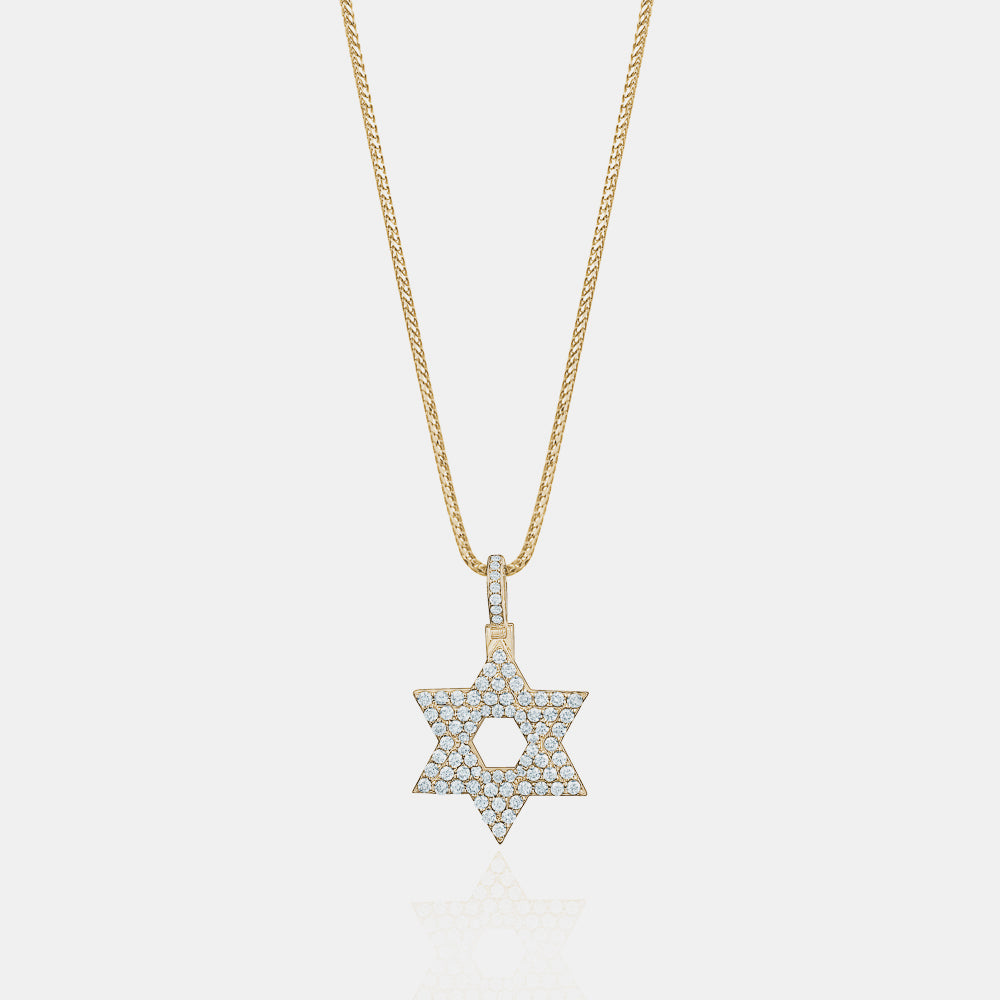 Diamond Star of David Pendant