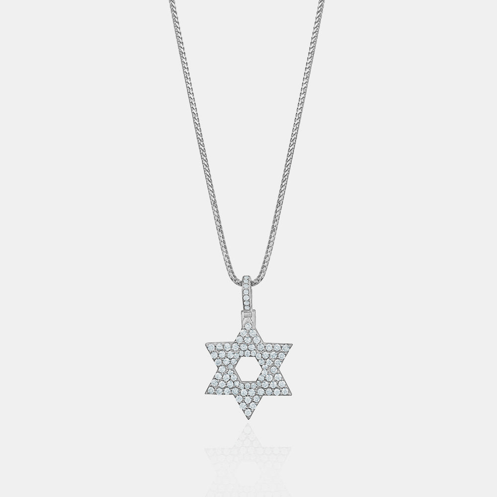 Diamond Star of David Pendant