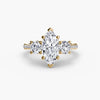 Three-Stone with Pavé Band