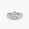 Three-Stone with Pavé Band