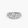 Three-Stone with Pavé Band 2
