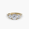 Three-Stone with Pavé Band 3