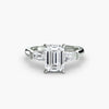 Three-Stone Ring (Baguette Side Stones)