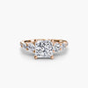 Five Stone Ring with Pavé Band