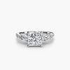 Five Stone Ring with Pavé Band